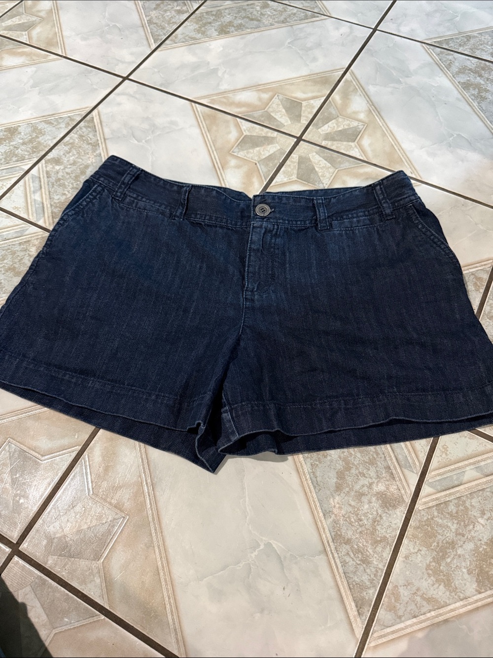Ann Taylor loft Classic Women's Dark Blue Denim Shorts
